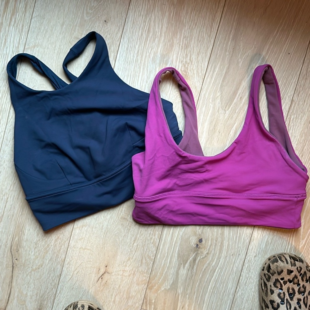 lululemon athletica sports bra bundle sz 8 euc